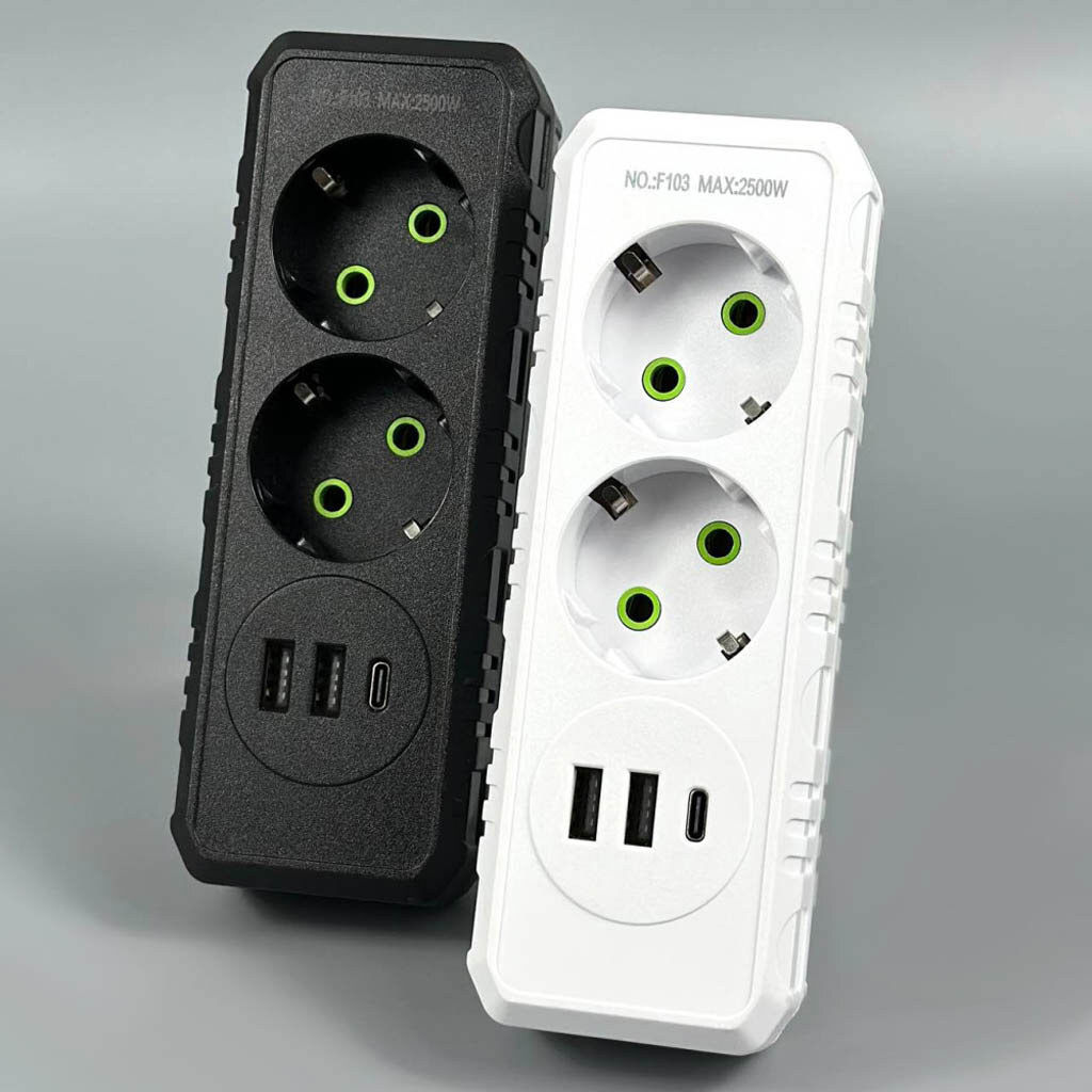 Розгалужувач мережі F103, Чорний - № 3 Розгалужувач мережі F103, Чорний - № 3