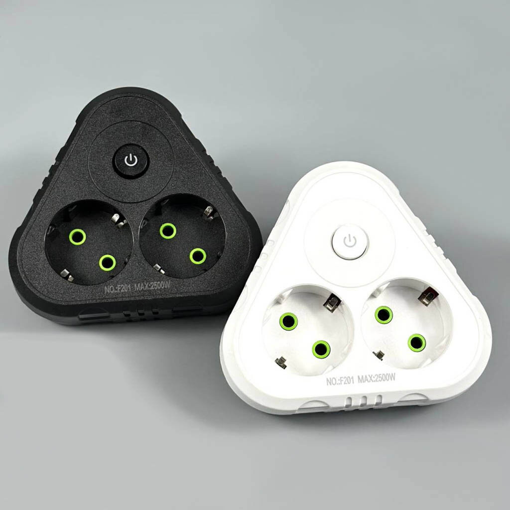 Сетевой разветвитель F201, Белый - № 3 Сетевой разветвитель F201, Белый - № 3