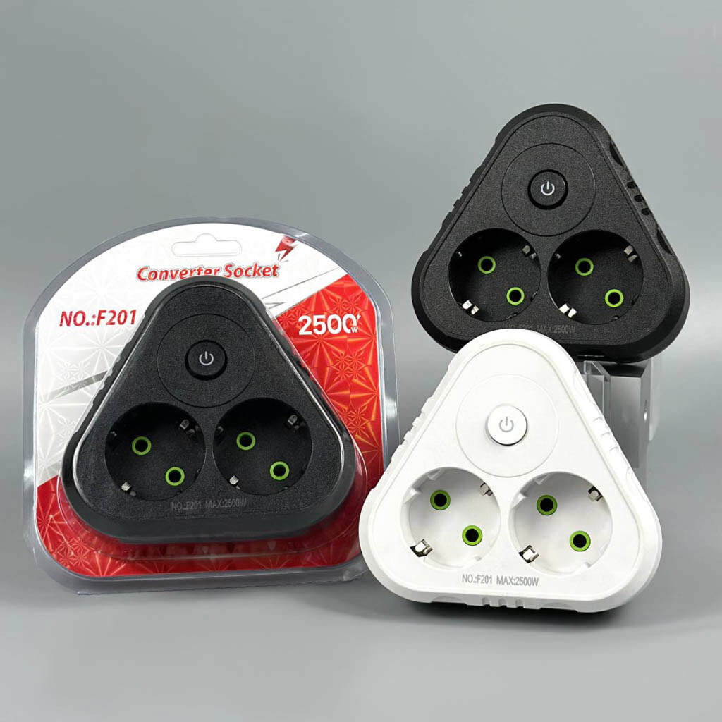 Сетевой разветвитель F201, Белый - № 5 Сетевой разветвитель F201, Белый - № 5