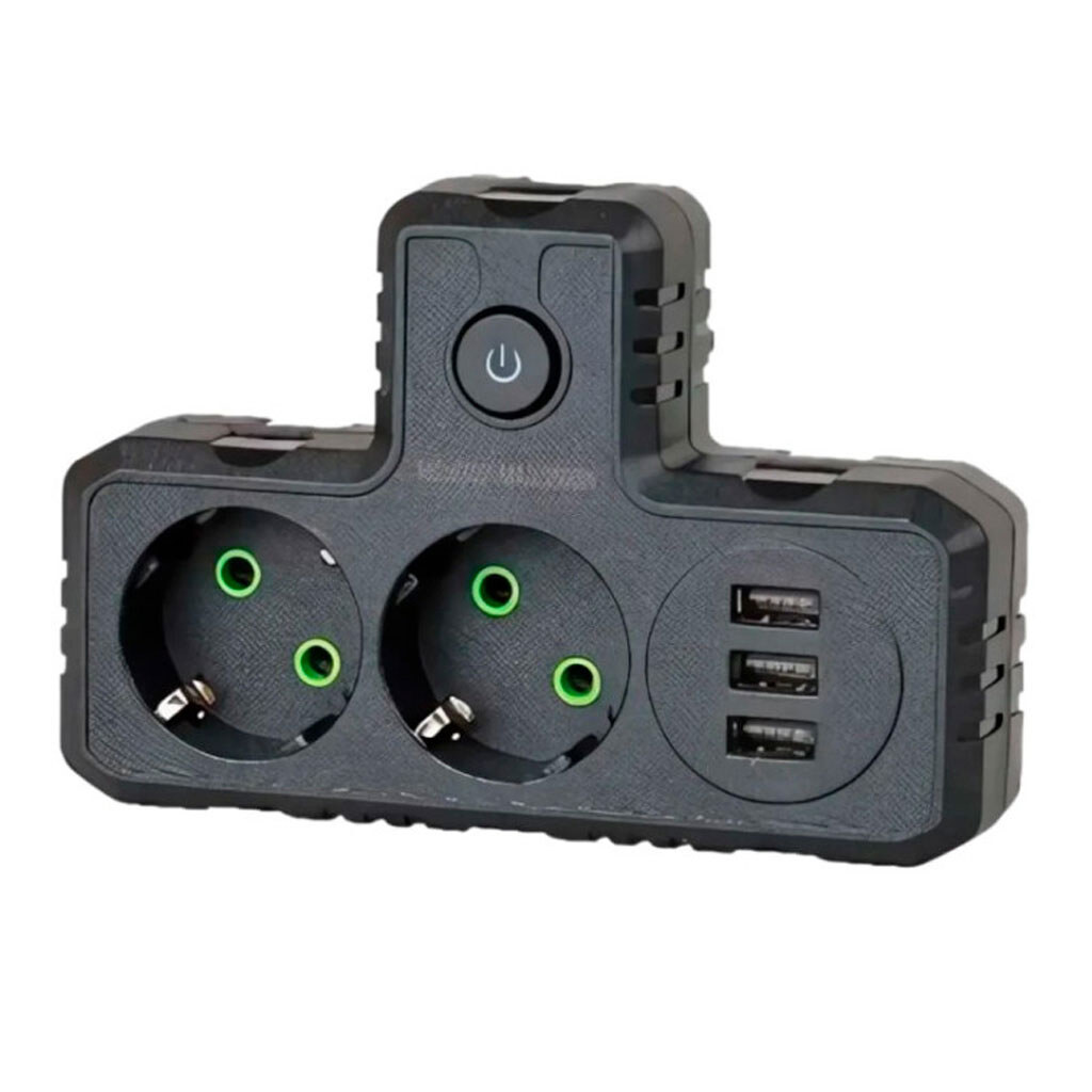 Розгалужувач мережі F302, Чорний - № 1 Розгалужувач мережі F302, Чорний - № 1