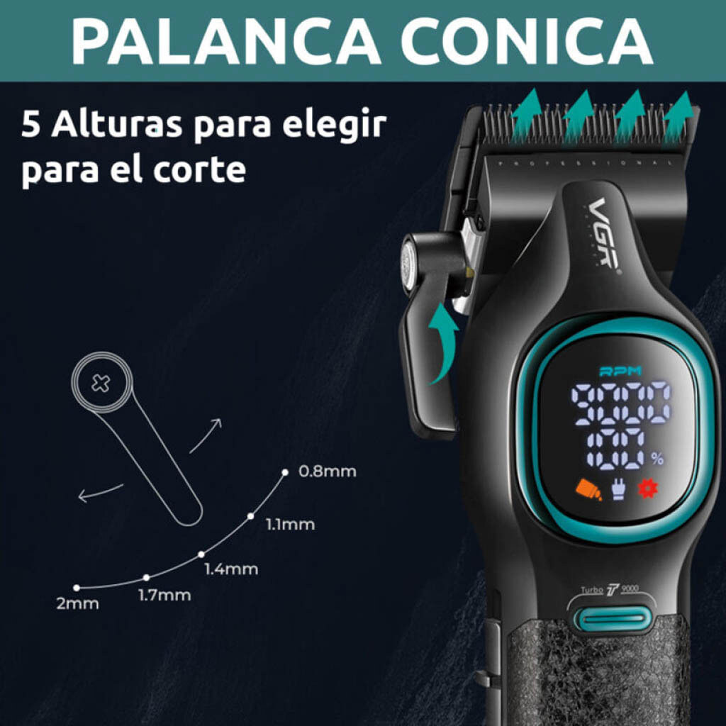 Машинка для стрижки VGR V-886, Чорний - № 5 Машинка для стрижки VGR V-886, Чорний - № 5