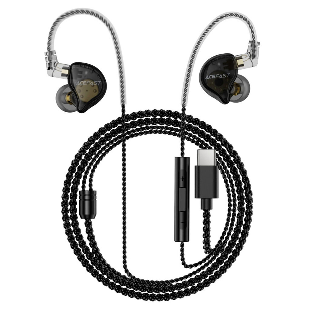 Наушники AceFast L11, С микрофоном, Черный - № 1 Наушники AceFast L11, С микрофоном, Черный - № 1