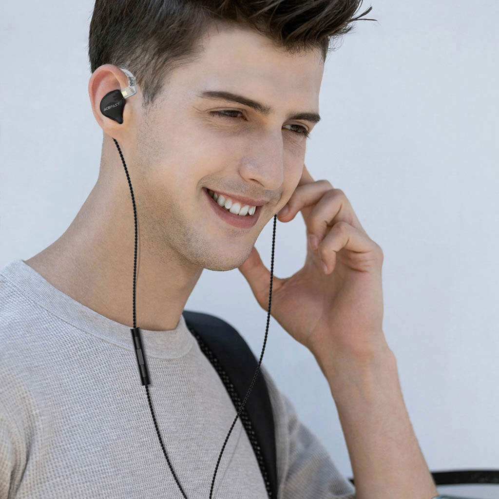 Наушники AceFast L11, С микрофоном, Черный - № 7 Наушники AceFast L11, С микрофоном, Черный - № 7