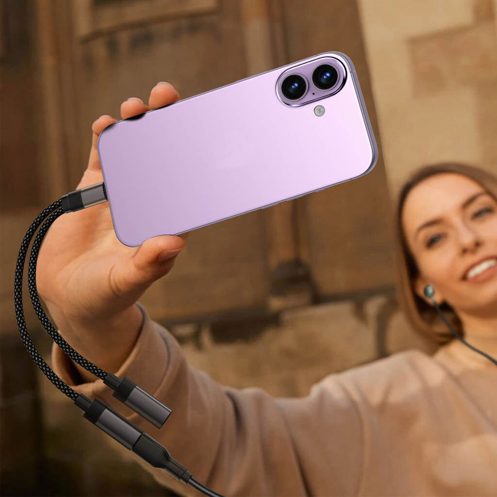 Адаптер AceFast J14, Type-C, Чорний - № 6 Адаптер AceFast J14, Type-C, Чорний - № 6