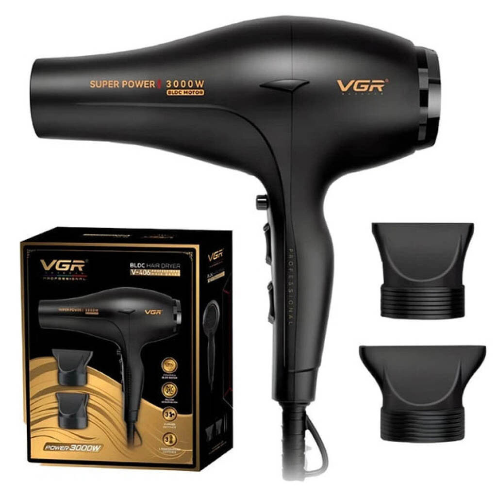 Фен VGR V-406, Чорний - № 5 Фен VGR V-406, Чорний - № 5