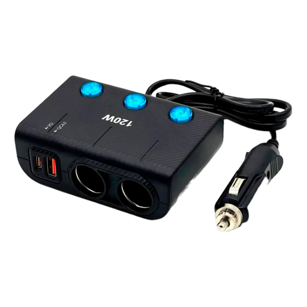 Розгалужувач прикурювача 1659, Чорний - № 1 Розгалужувач прикурювача 1659, Чорний - № 1