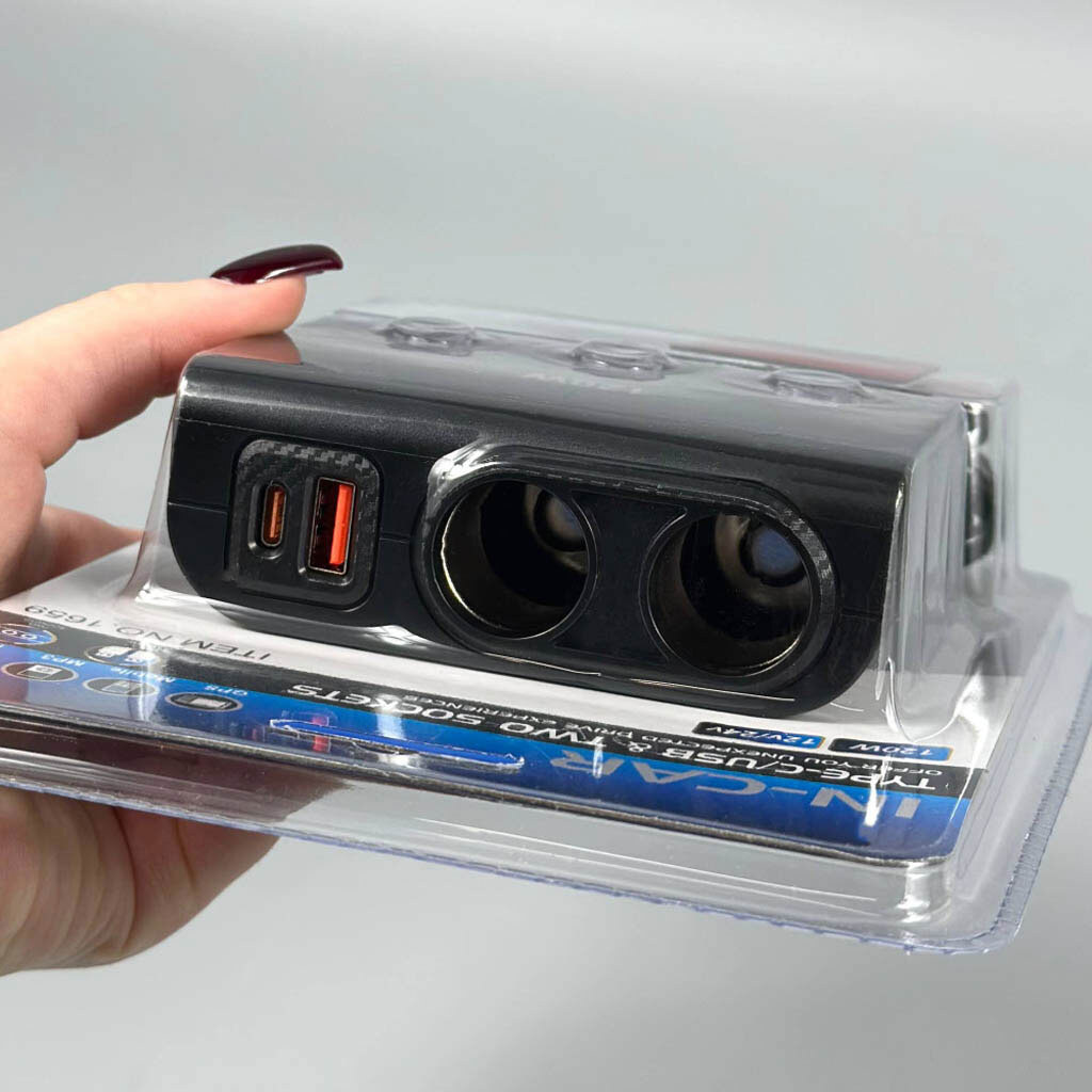 Розгалужувач прикурювача 1659, Чорний - № 4 Розгалужувач прикурювача 1659, Чорний - № 4