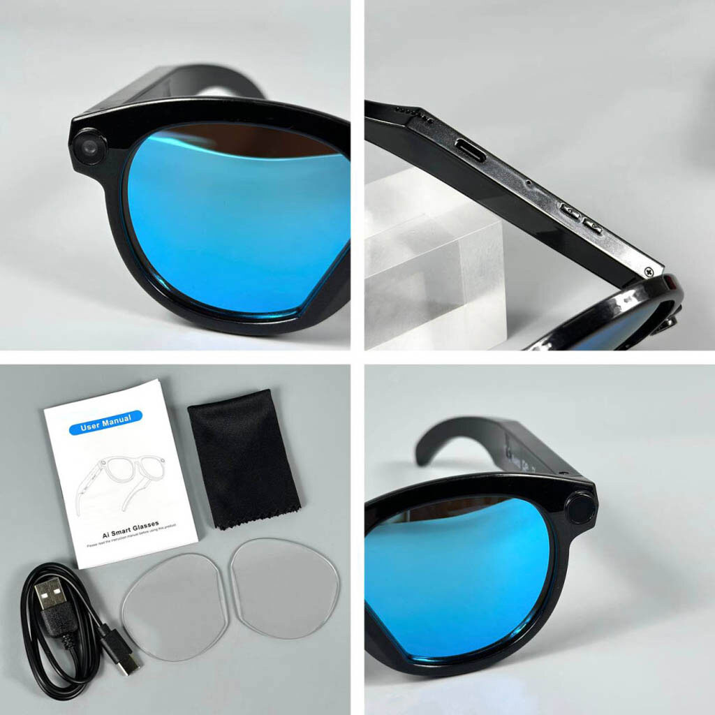 Смарт-очки Smart AI Glasses, Белый - № 5 Смарт-очки Smart AI Glasses, Белый - № 5