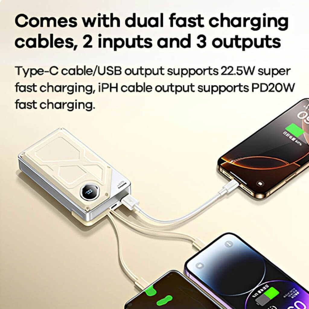 Портативная батарея (Power Bank) Remax FCP-28, 20000 mAh, Белый - № 3 Портативная батарея (Power Bank) Remax FCP-28, 20000 mAh, Белый - № 3