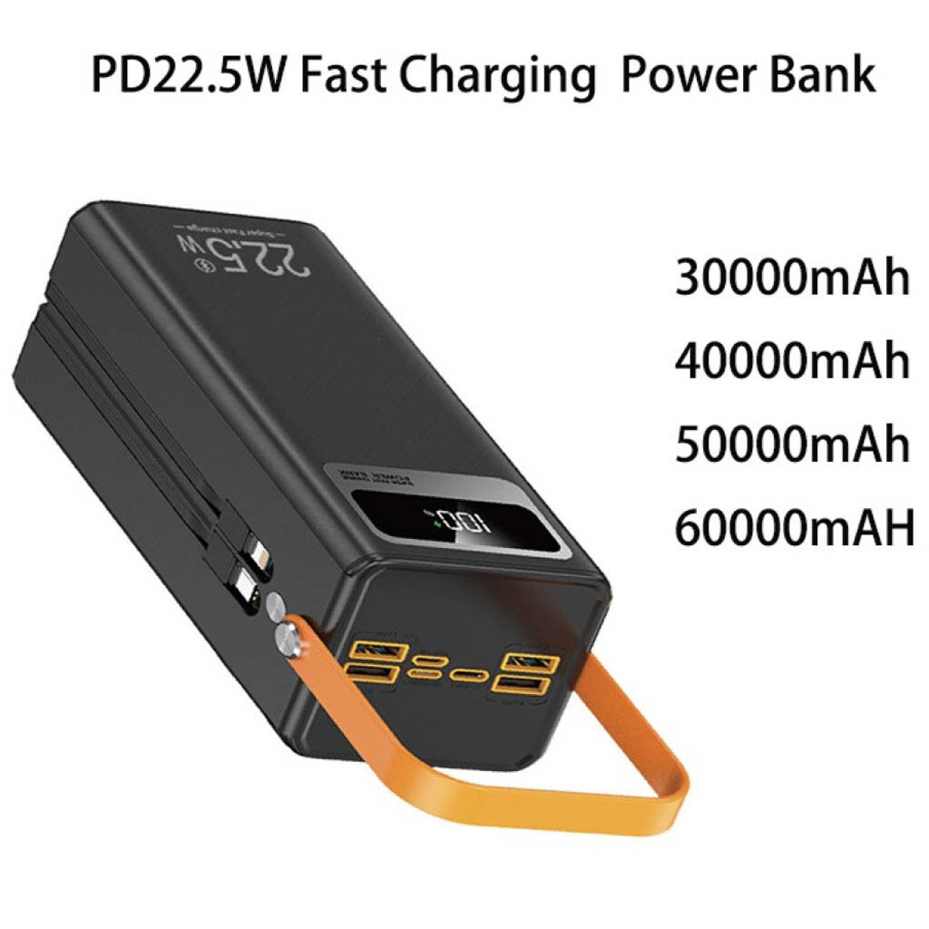Портативная батарея (Power Bank) WUW TUGII Y106, 60000 mAh, Черный - № 4 Портативная батарея (Power Bank) WUW TUGII Y106, 60000 mAh, Черный - № 4