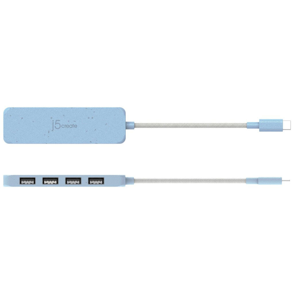 USB-хаб J5create JCH341EC-N, Блакитний - № 4 USB-хаб J5create JCH341EC-N, Блакитний - № 4