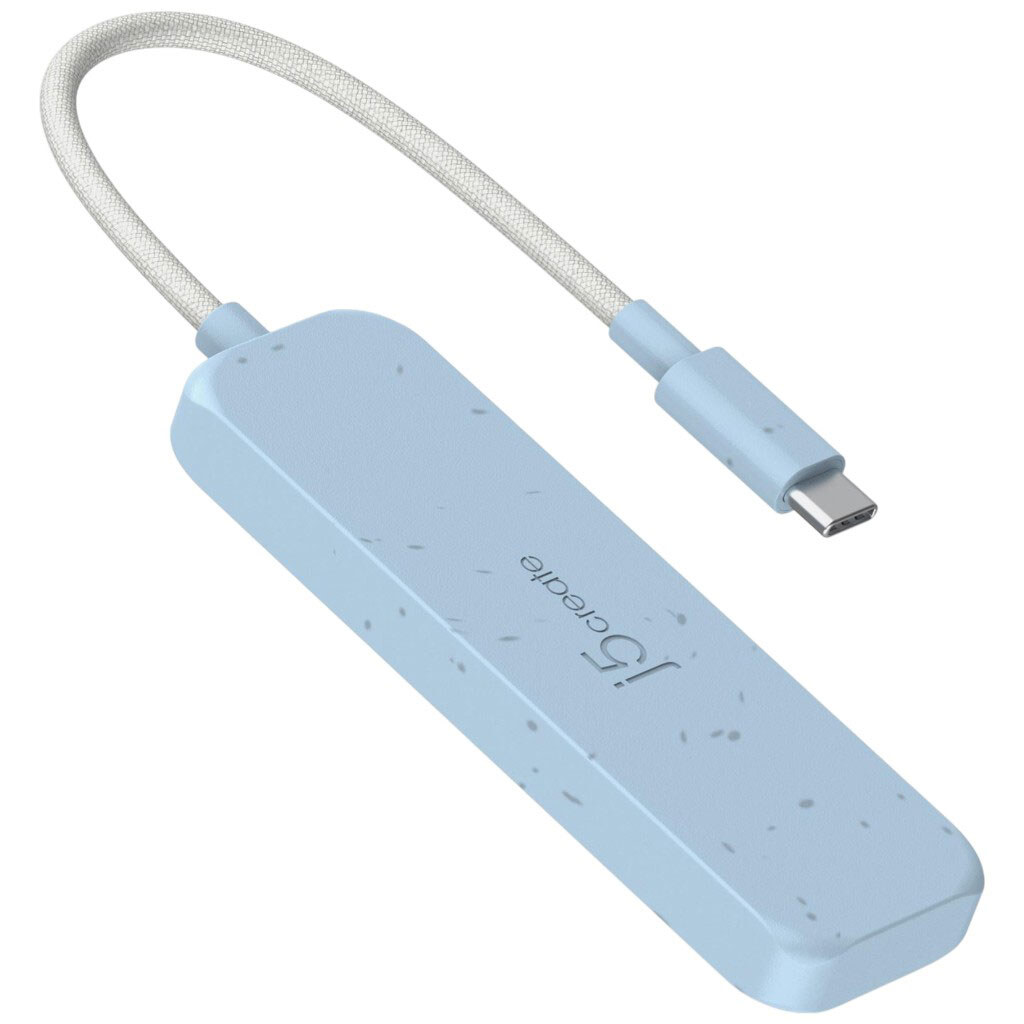 USB-хаб J5create JCH345EC-N, Блакитний - № 3 USB-хаб J5create JCH345EC-N, Блакитний - № 3