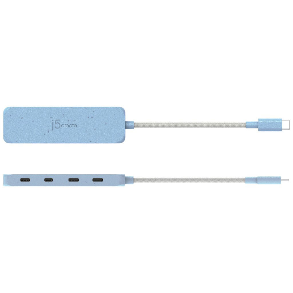 USB-хаб J5create JCH345EC-N, Блакитний - № 4 USB-хаб J5create JCH345EC-N, Блакитний - № 4