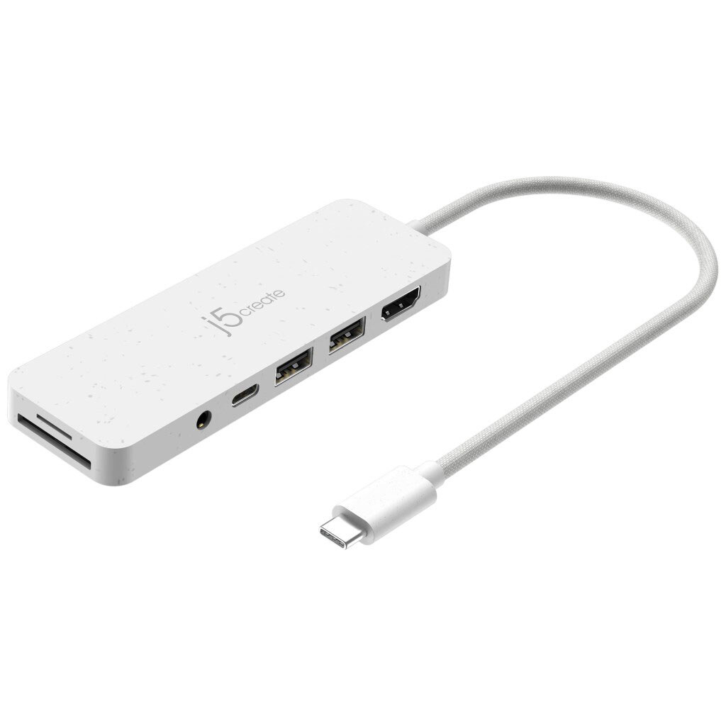 USB-хаб J5create JCD373EW-N, Белый - № 1 USB-хаб J5create JCD373EW-N, Белый - № 1