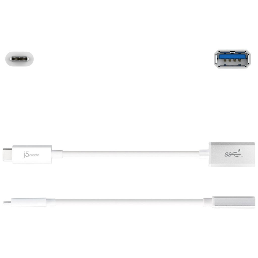 Адаптер J5create JUCX05-N, USB, Type-C, Белый - № 2 Адаптер J5create JUCX05-N, USB, Type-C, Белый - № 2