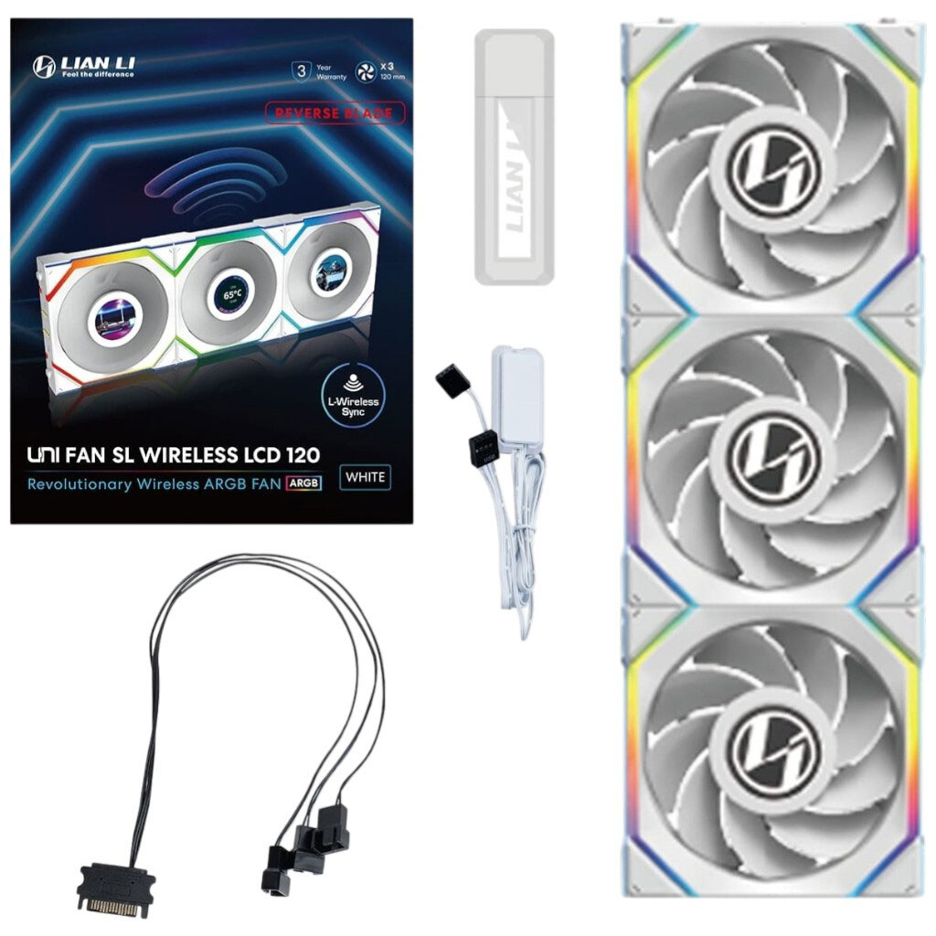 Вентилятор Lian Li Uni Fan SL, Белый - № 12 Вентилятор Lian Li Uni Fan SL, Белый - № 12