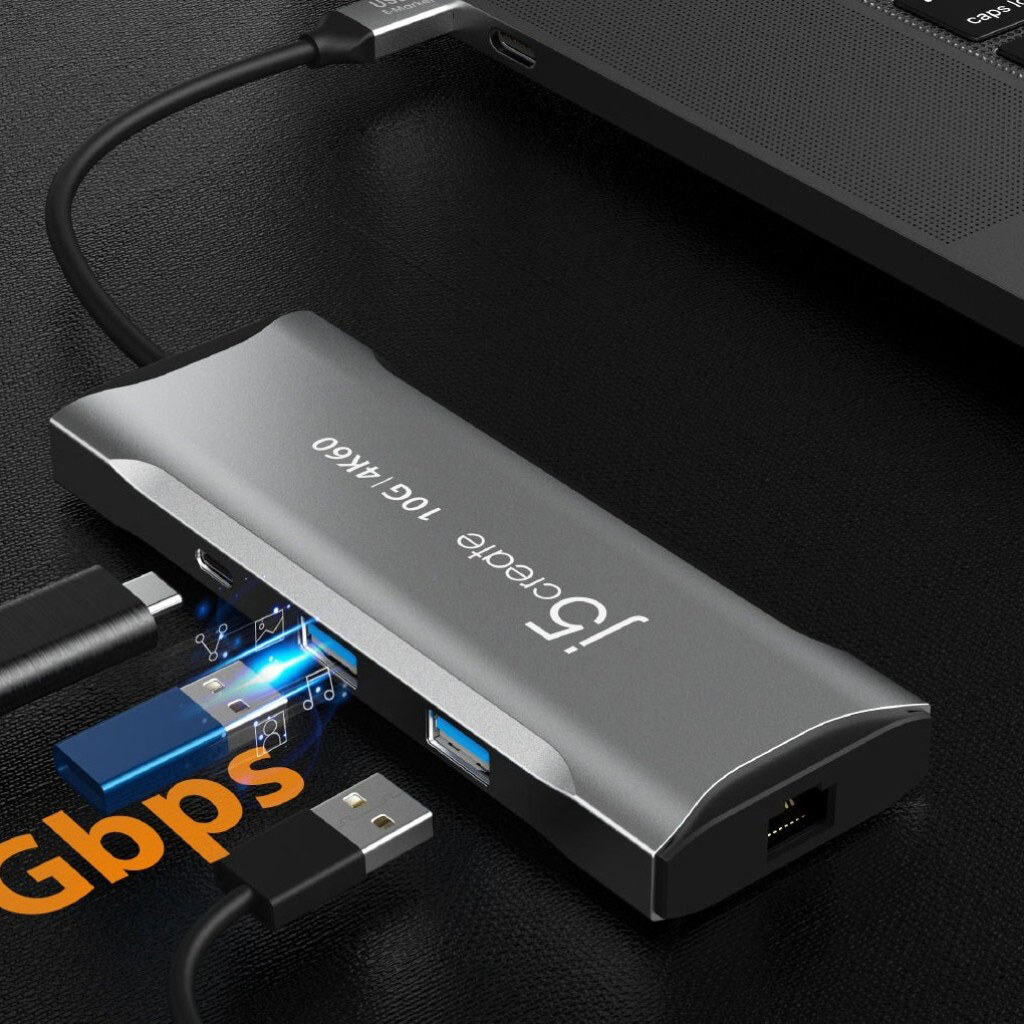 Док-станція J5create JCD393-N, Сірий - № 8 Док-станція J5create JCD393-N, Сірий - № 8