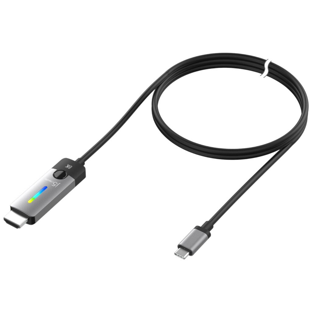 Кабель J5create JCC157-N, HDMI, Type-C, 1.8 м., Черный - № 2 Кабель J5create JCC157-N, HDMI, Type-C, 1.8 м., Черный - № 2