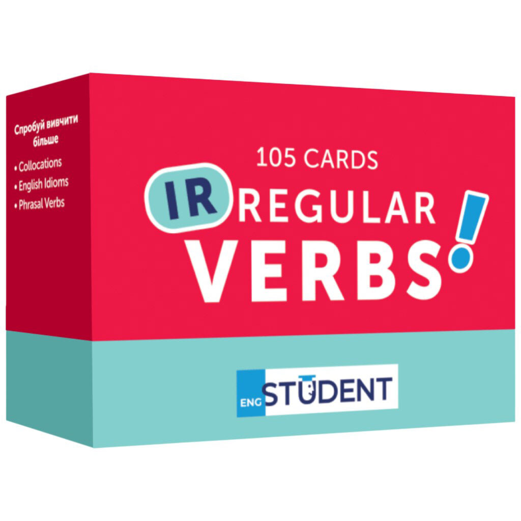Карточки для изучения английского языка "Irregular Verbs", English Student - № 1 Карточки для изучения английского языка "Irregular Verbs", English Student - № 1