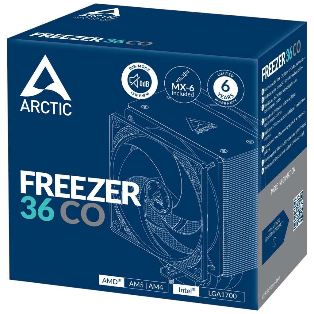 Кулер процессорный Arctic Freezer 36, Черный - № 5 Кулер процессорный Arctic Freezer 36, Черный - № 5