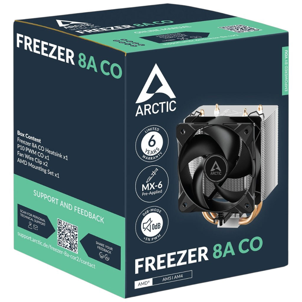 Кулер процессорный Arctic Freezer 8A, Черный - № 5 Кулер процессорный Arctic Freezer 8A, Черный - № 5