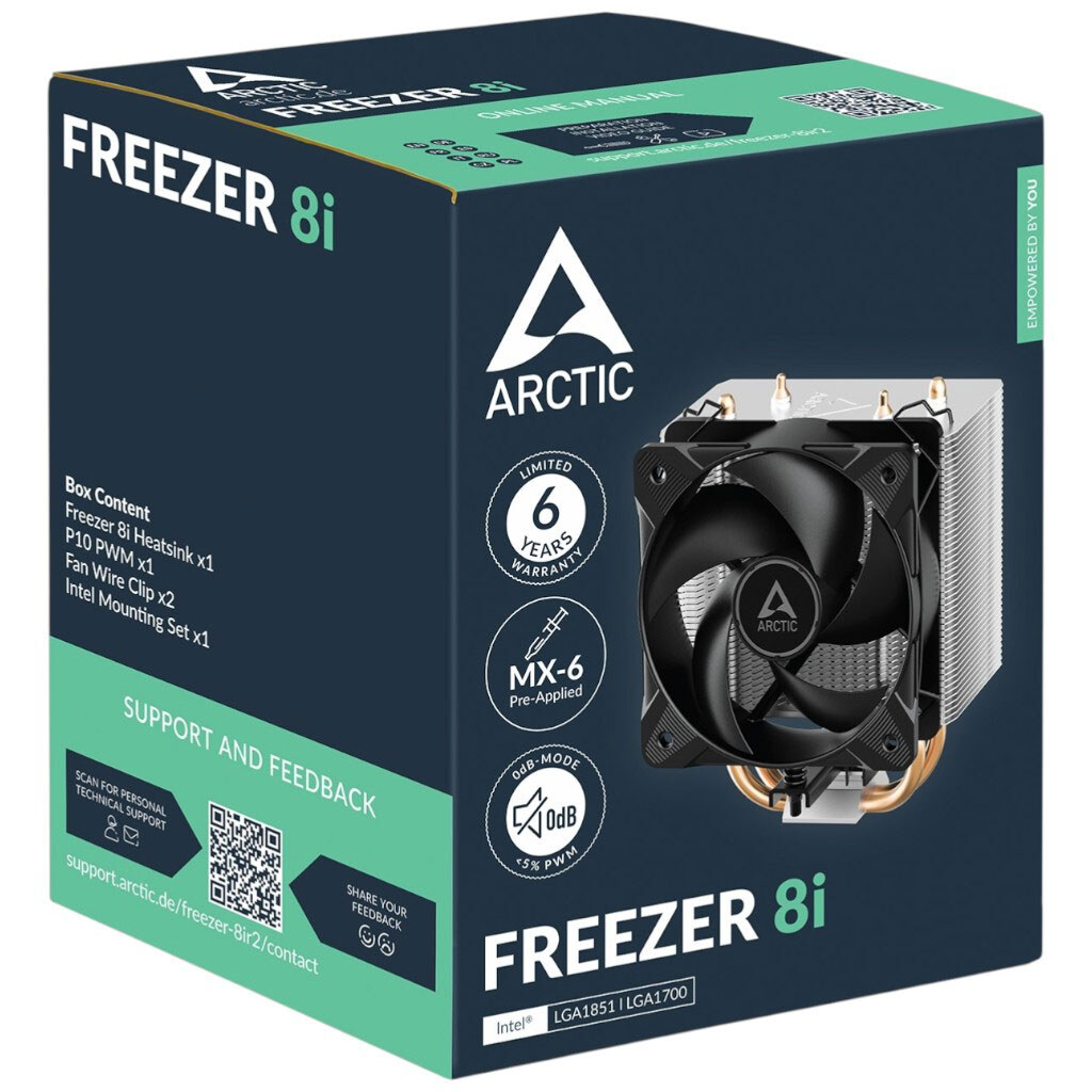 Кулер процессорный Arctic Freezer 8i, Черный - № 5 Кулер процессорный Arctic Freezer 8i, Черный - № 5
