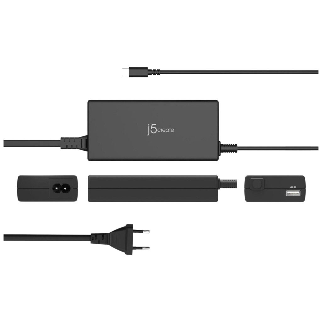 СЗУ J5create Super Charger JUP2290C-EN, С кабелем, Type-C, Черный - № 2 СЗУ J5create Super Charger JUP2290C-EN, С кабелем, Type-C, Черный - № 2