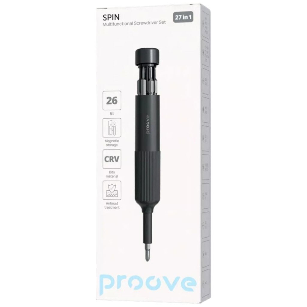 Набір викруток Proove Spin MTSS27000003, Сірий - № 5 Набір викруток Proove Spin MTSS27000003, Сірий - № 5