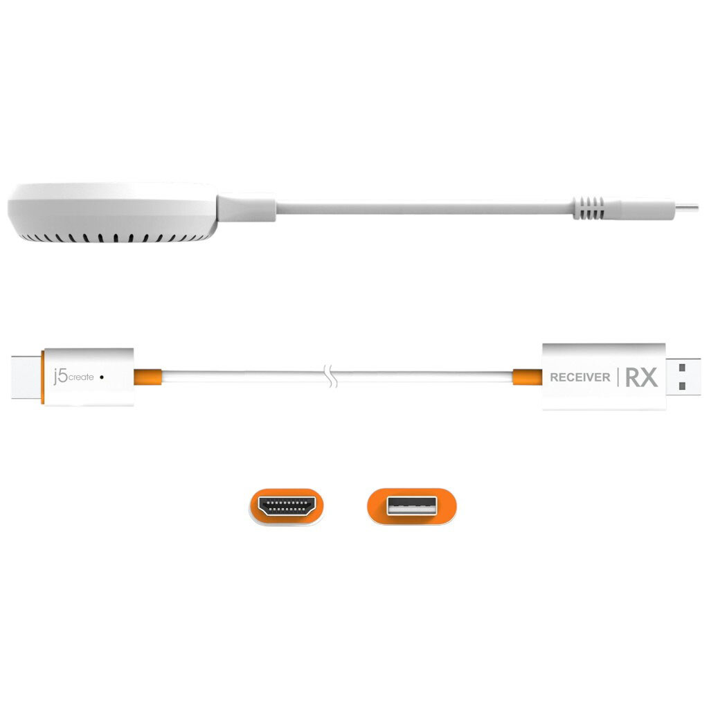 Кабель J5create JVAW62-N, HDMI, Type-C, 15.0 м., Белый - № 3 Кабель J5create JVAW62-N, HDMI, Type-C, 15.0 м., Белый - № 3