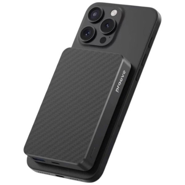 Портативная батарея (Power Bank) Proove Carbon Slim, 10000 mAh, Черный - № 3 Портативная батарея (Power Bank) Proove Carbon Slim, 10000 mAh, Черный - № 3