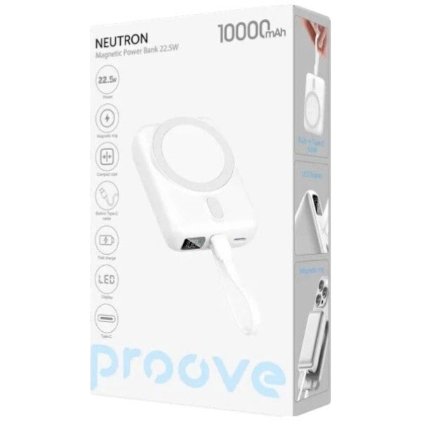 Портативная батарея (Power Bank) Proove Neutron, 10000 mAh, Серебряный - № 4 Портативная батарея (Power Bank) Proove Neutron, 10000 mAh, Серебряный - № 4
