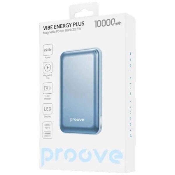 Портативная батарея (Power Bank) Proove Vibe Energy Plus, 10000 mAh, Синий - № 5 Портативная батарея (Power Bank) Proove Vibe Energy Plus, 10000 mAh, Синий - № 5