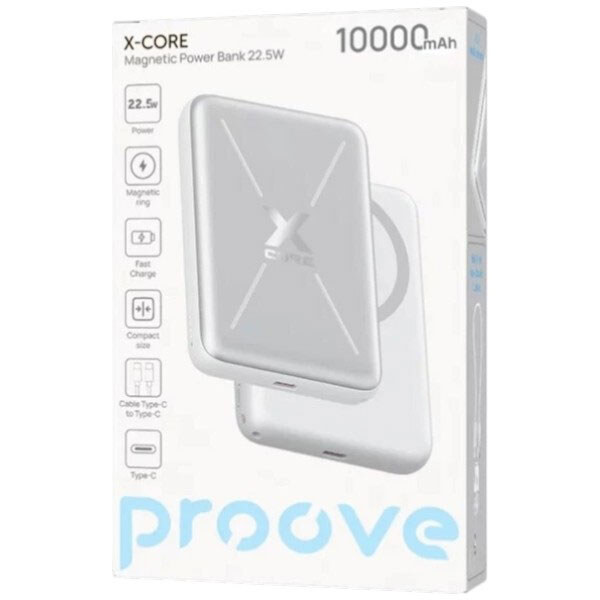 Портативная батарея (Power Bank) Proove X-Core, 10000 mAh, Белый - № 2 Портативная батарея (Power Bank) Proove X-Core, 10000 mAh, Белый - № 2