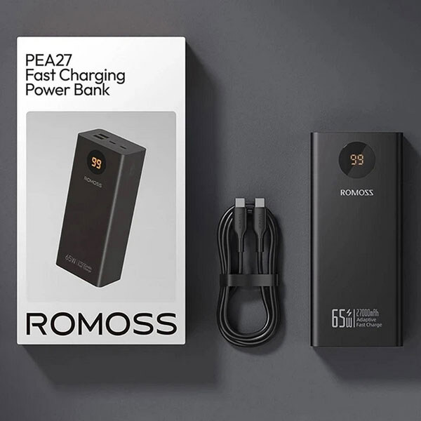 Портативная батарея (Power Bank) Romoss PEA27S Pro, 27000 mAh, Черный - № 5 Портативная батарея (Power Bank) Romoss PEA27S Pro, 27000 mAh, Черный - № 5