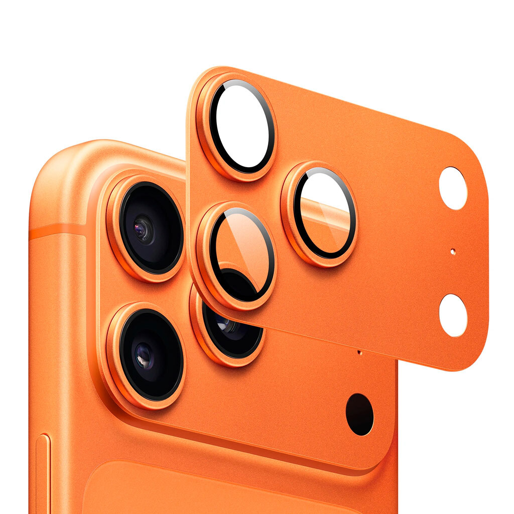 Защитное стекло камеры Apple iPhone 17 Pro Max, Wiwu LG-012 Titan, Оранжевый - № 2 Защитное стекло камеры Apple iPhone 17 Pro Max, Wiwu LG-012 Titan, Оранжевый - № 2