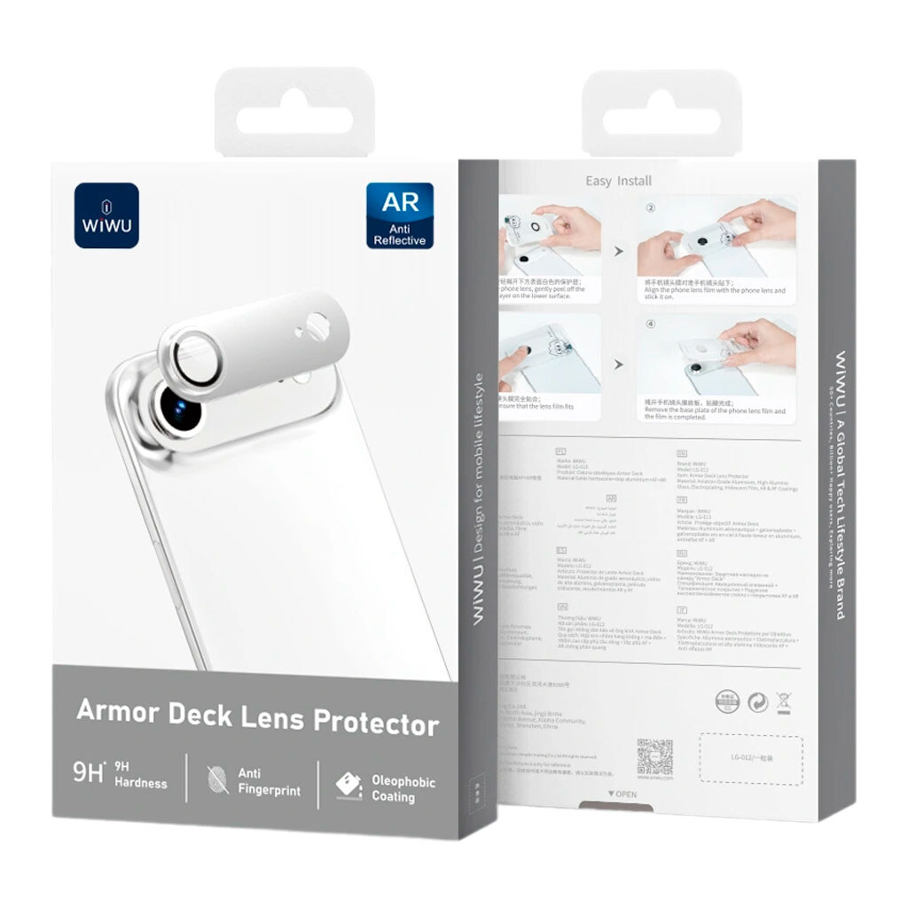 Защитное стекло камеры Apple iPhone 17 Air, Wiwu LG-012 Titan, Синий - № 1 Защитное стекло камеры Apple iPhone 17 Air, Wiwu LG-012 Titan, Синий - № 1