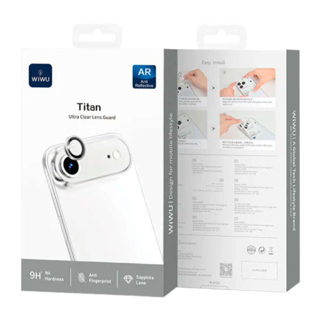 Захисне скло камери Apple iPhone 17 Air, Wiwu LG-005 Titan, 3D, Золотий - № 1 Захисне скло камери Apple iPhone 17 Air, Wiwu LG-005 Titan, 3D, Золотий - № 1