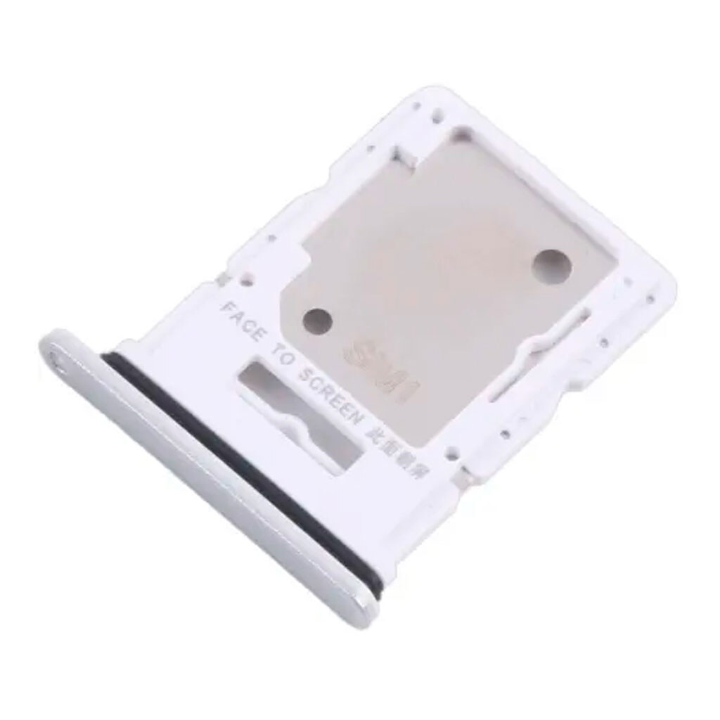 Держатель SIM-карты Xiaomi Redmi Note 14 5G, С разъемом на карту памяти, Серебряный - № 1 Держатель SIM-карты Xiaomi Redmi Note 14 5G, С разъемом на карту памяти, Серебряный - № 1