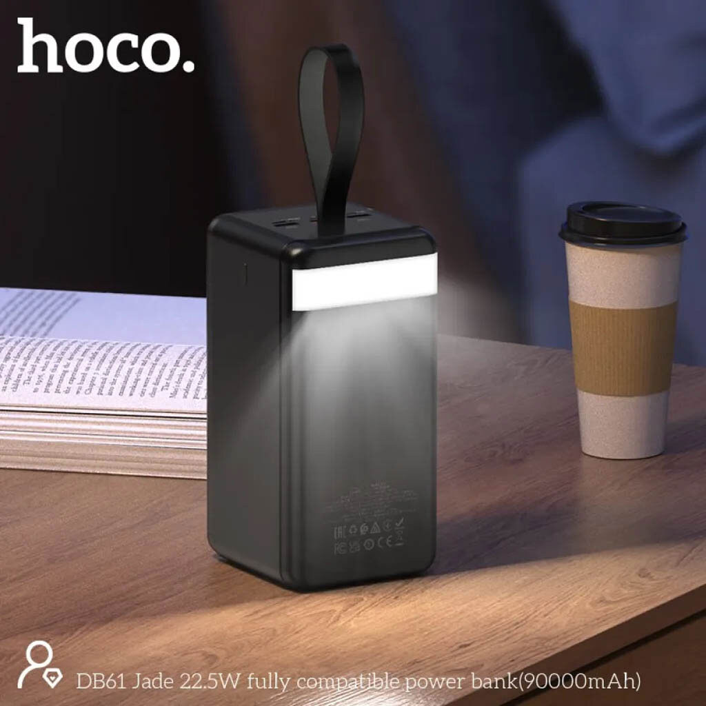 Портативная батарея (Power Bank) Hoco DB89B Element, 30000 mAh, Черный - № 3 Портативная батарея (Power Bank) Hoco DB89B Element, 30000 mAh, Черный - № 3