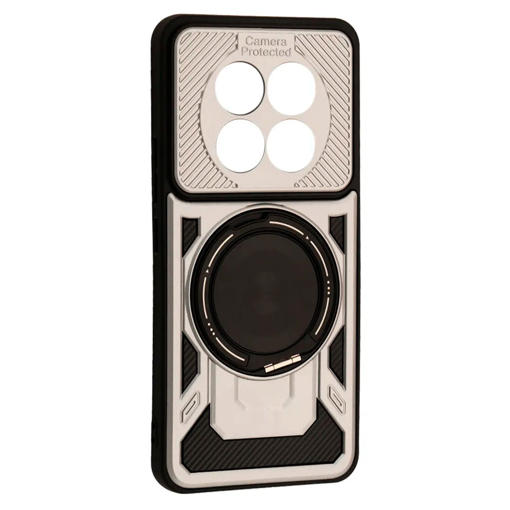 Чохол (накладка) Xiaomi Redmi Note 15 Pro, Protective Ring, Space Gray, MagSafe, Сірий - № 1 Чохол (накладка) Xiaomi Redmi Note 15 Pro, Protective Ring, Space Gray, MagSafe, Сірий - № 1