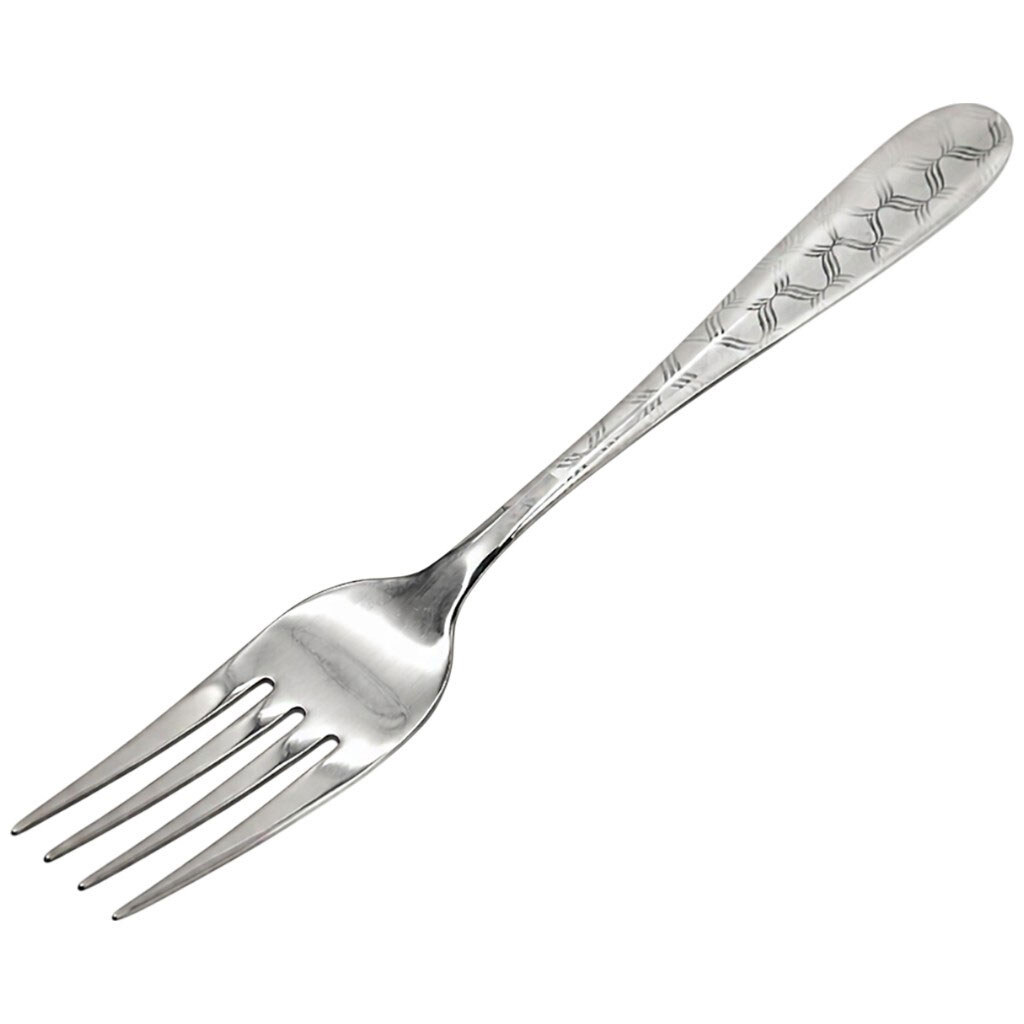 Вилка столовая нержавеющая сталь с узором, 20,5 см - № 2 Вилка столовая нержавеющая сталь с узором, 20,5 см - № 2