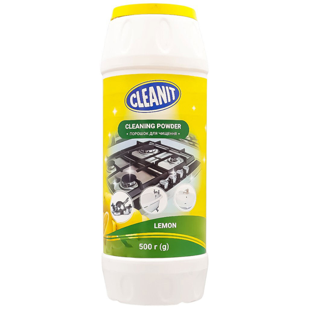 Засіб для чищення універсальний CLEANIT "Лимон", 500 г - № 1 Засіб для чищення універсальний CLEANIT "Лимон", 500 г - № 1