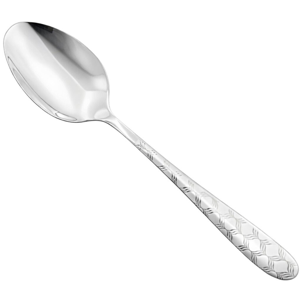 Ложка чайная нержавеющая сталь с узором, 15,8 см - № 2 Ложка чайная нержавеющая сталь с узором, 15,8 см - № 2