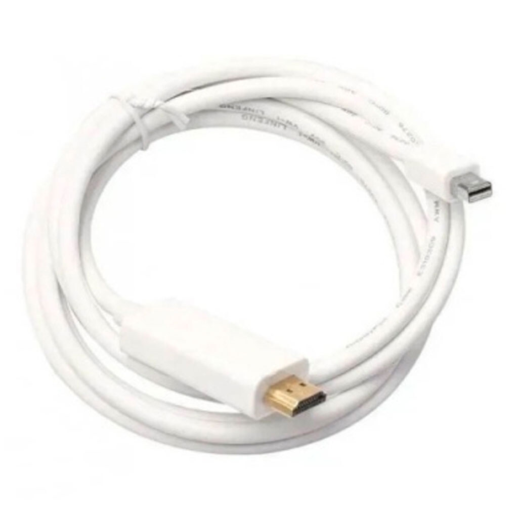 Кабель Mini DP to HDMI, Mini DisplayPort, HDMI, 1.8 м., Белый - № 1 Кабель Mini DP to HDMI, Mini DisplayPort, HDMI, 1.8 м., Белый - № 1