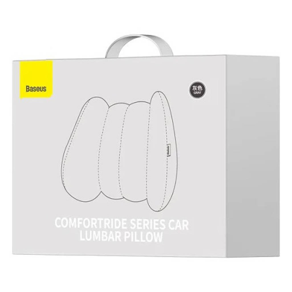 Подушка автомобильная Baseus ComfortRide Lumbar, Серый - № 6 Подушка автомобильная Baseus ComfortRide Lumbar, Серый - № 6