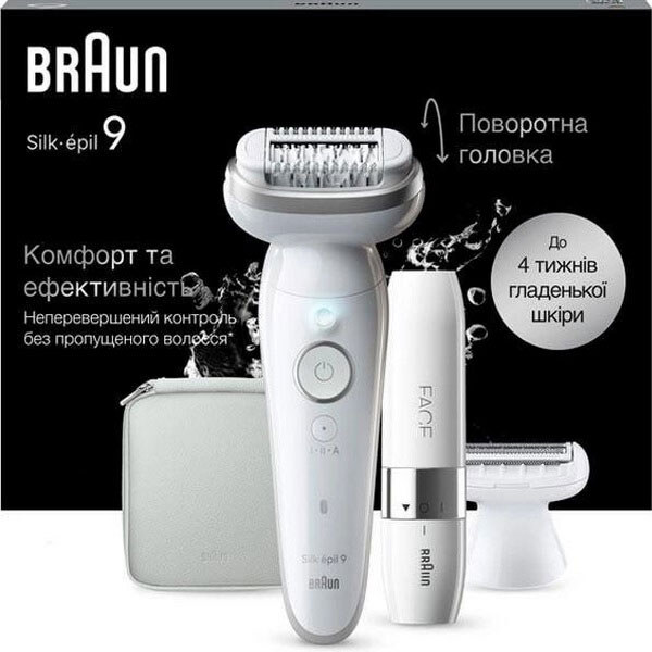 Эпилятор Braun Silk-epil 9 SES 9-341, Белый - № 3 Эпилятор Braun Silk-epil 9 SES 9-341, Белый - № 3