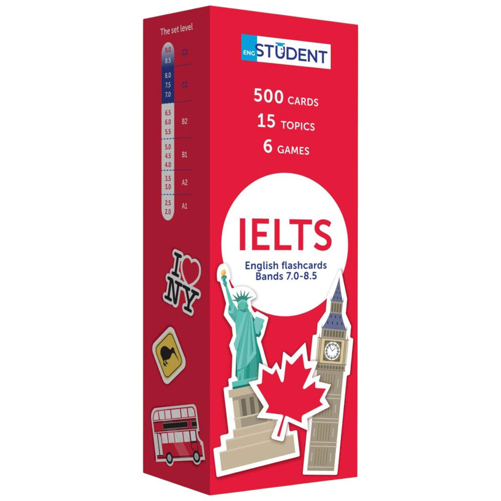 Карточки для изучения английского языка "IELTS (english to english)", English Student - № 1 Карточки для изучения английского языка "IELTS (english to english)", English Student - № 1
