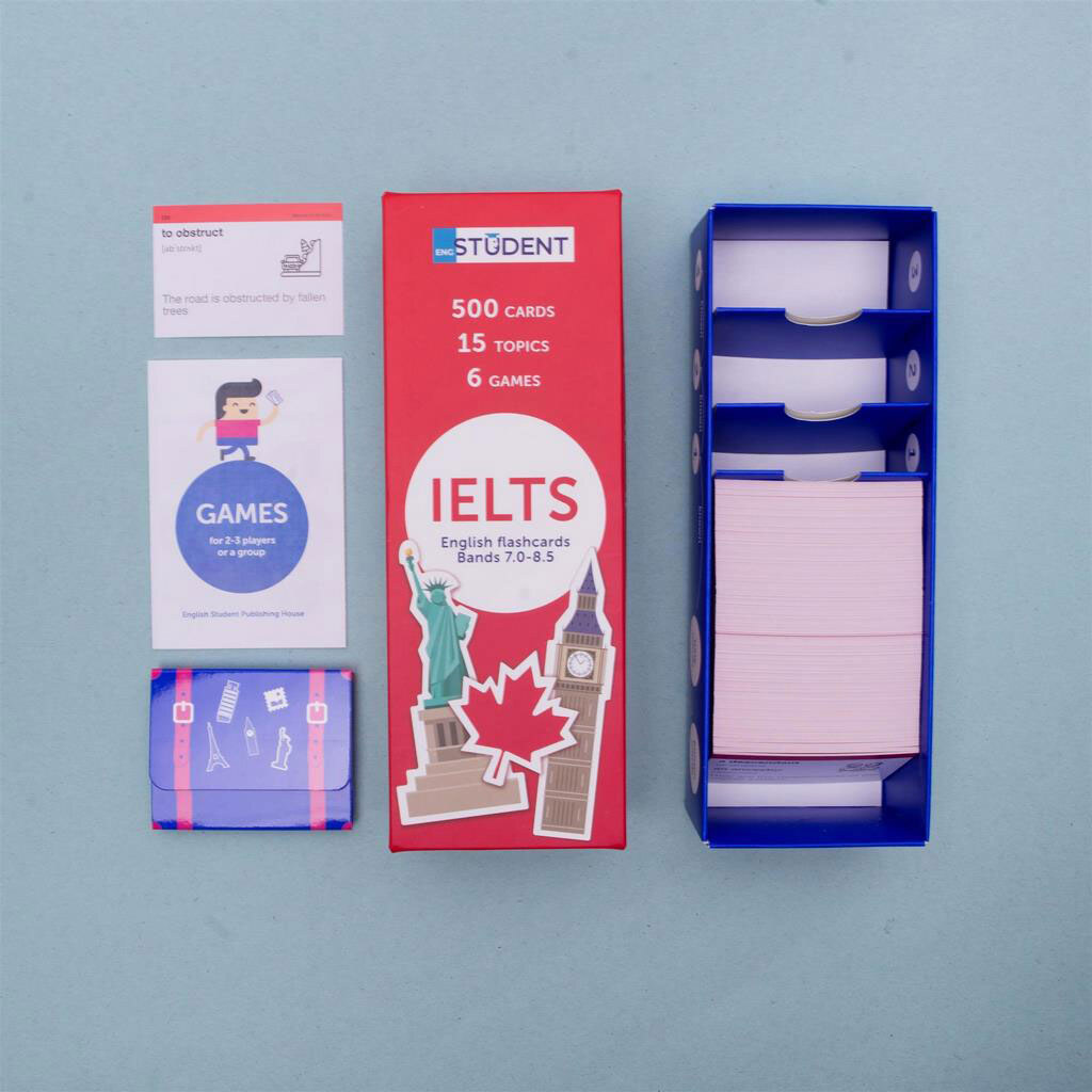 Карточки для изучения английского языка "IELTS (english to english)", English Student - № 2 Карточки для изучения английского языка "IELTS (english to english)", English Student - № 2