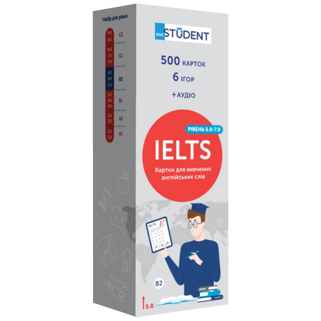 Карточки для изучения английского языка "IELTS 5.0-7.0", English Student - № 1 Карточки для изучения английского языка "IELTS 5.0-7.0", English Student - № 1