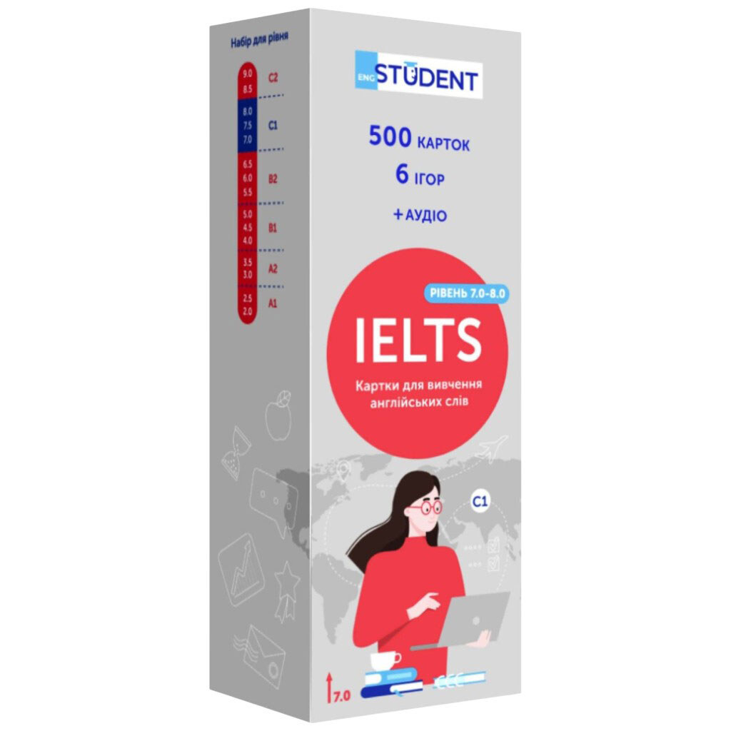 Карточки для изучения английского языка "IELTS 7.0-8.0", English Student - № 1 Карточки для изучения английского языка "IELTS 7.0-8.0", English Student - № 1